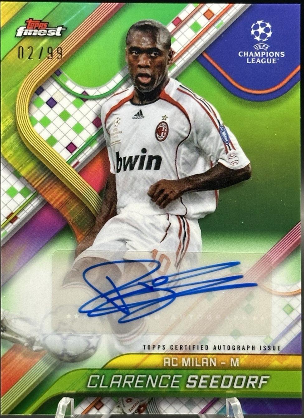 Clarence Seedorf [Neon Green Refractor] #BA-CS