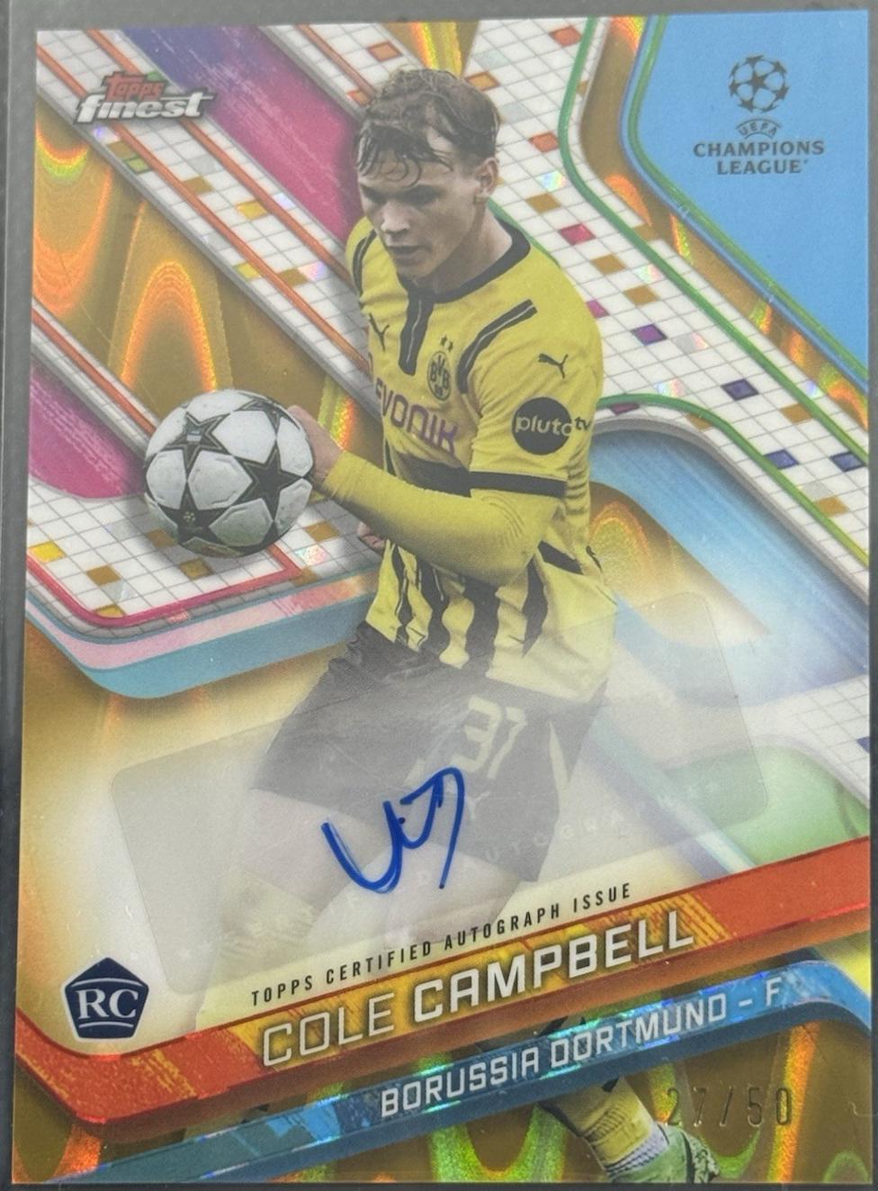 Cole Campbell [Gold Refractor] #BA-CC