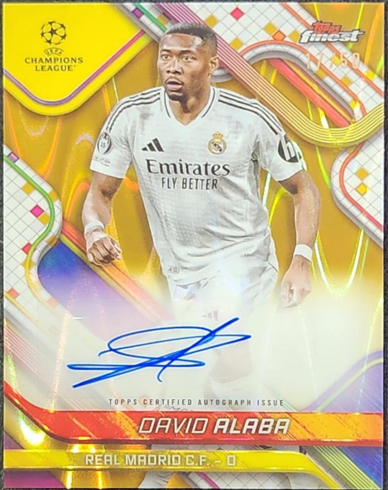 David Alaba [Gold Refractor] #BA-DA
