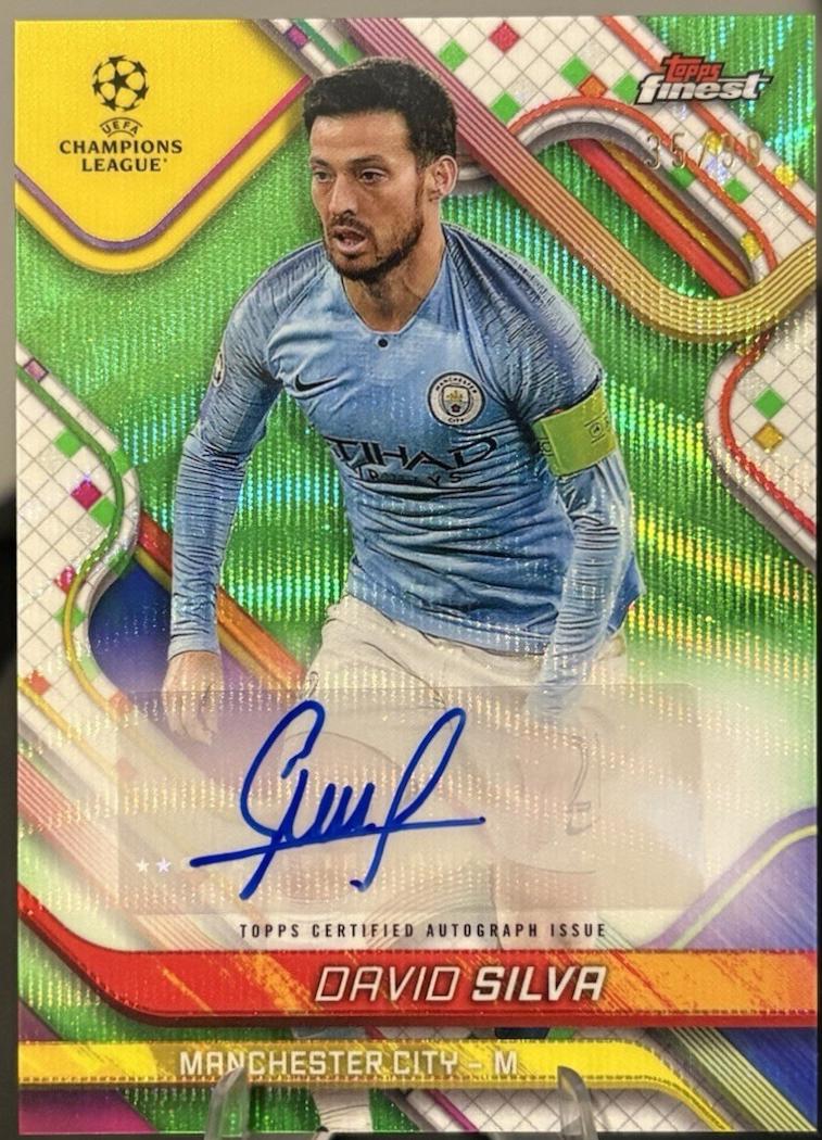 David Silva [Neon Green Wave Refractor] #BA-DS