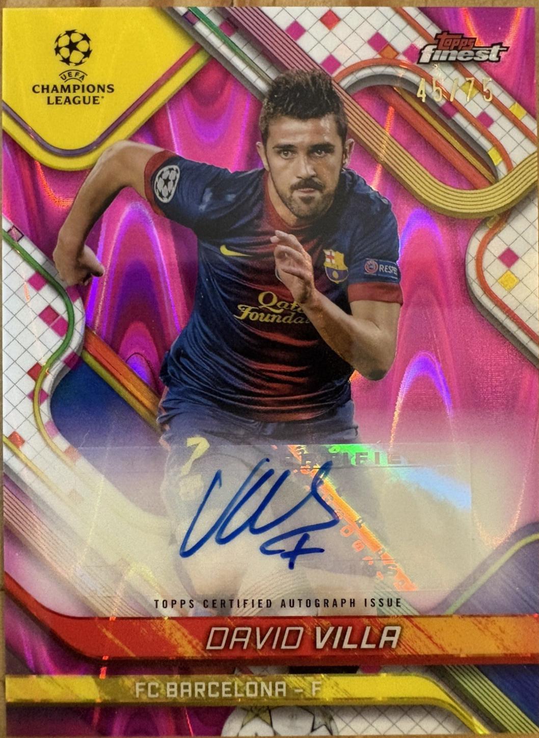 David Villa [Magenta Wave Refractor] #BA-VA