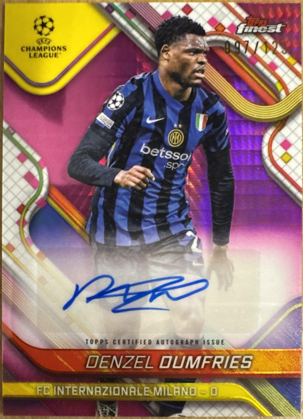 Denzel Dumfries [Pink Prism Refractor] #BA-DZ