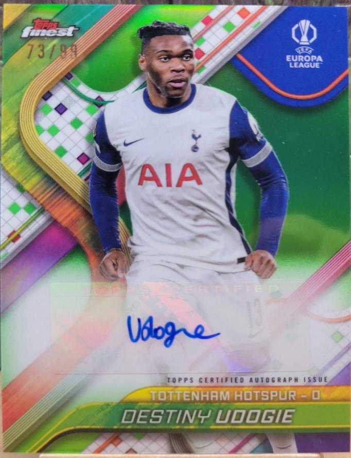 Destiny Udogie [Neon Green Refractor] #BA-DU