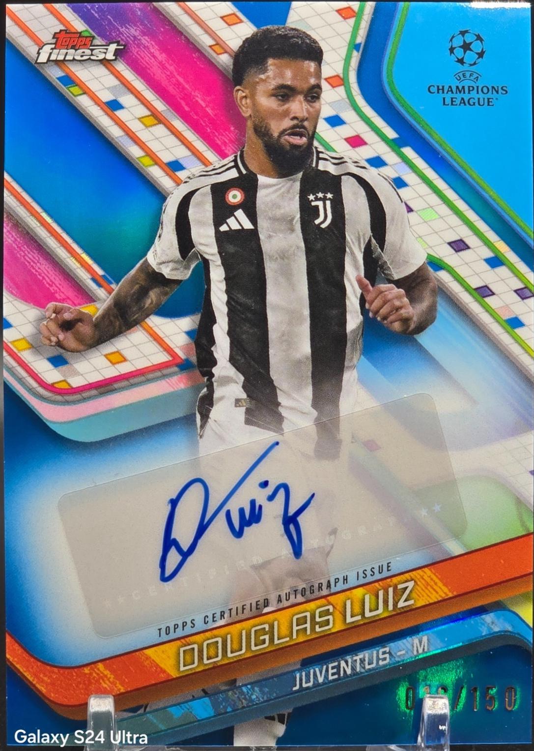 Douglas Luiz [Blue Refractor] #BA-DL