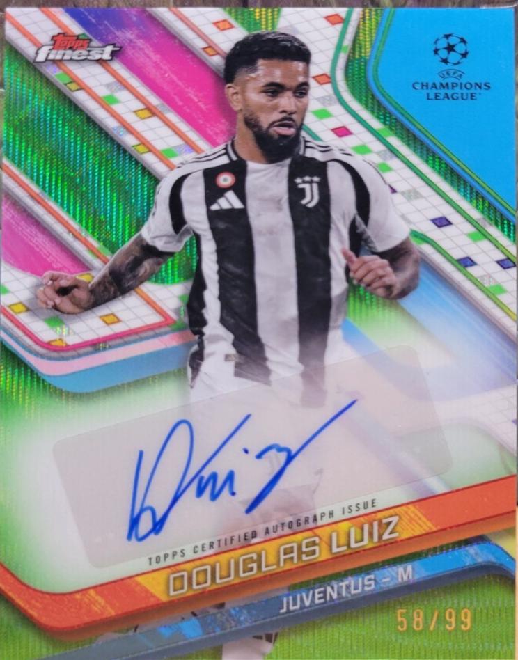 Douglas Luiz [Neon Green Wave Refractor] #BA-DL