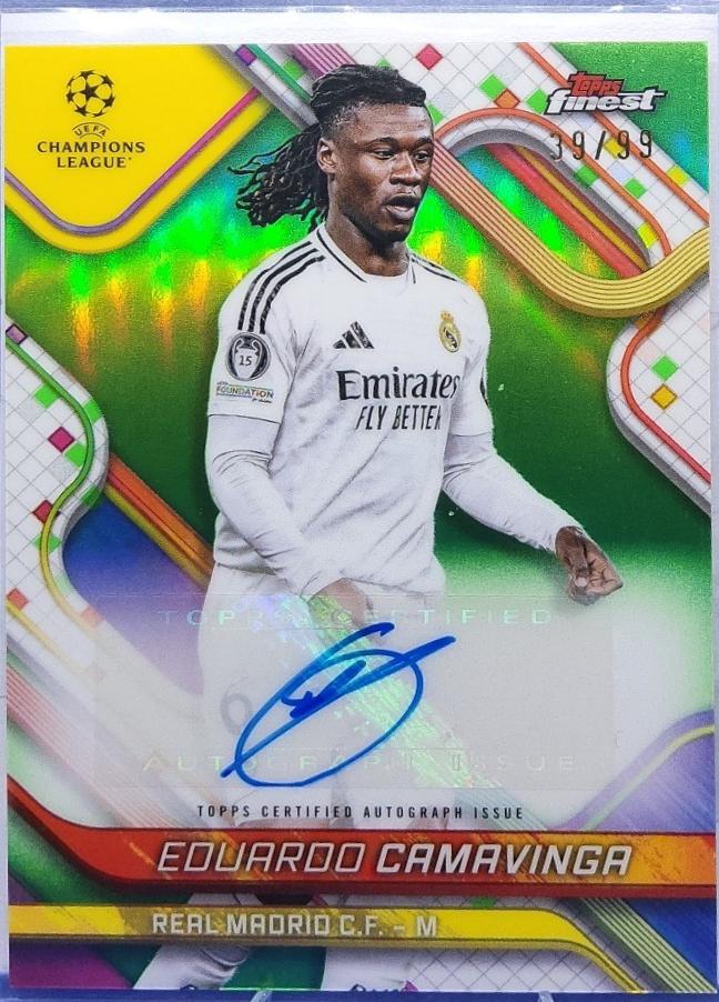 Eduardo Camavinga [Neon Green Refractor] #BA-EC