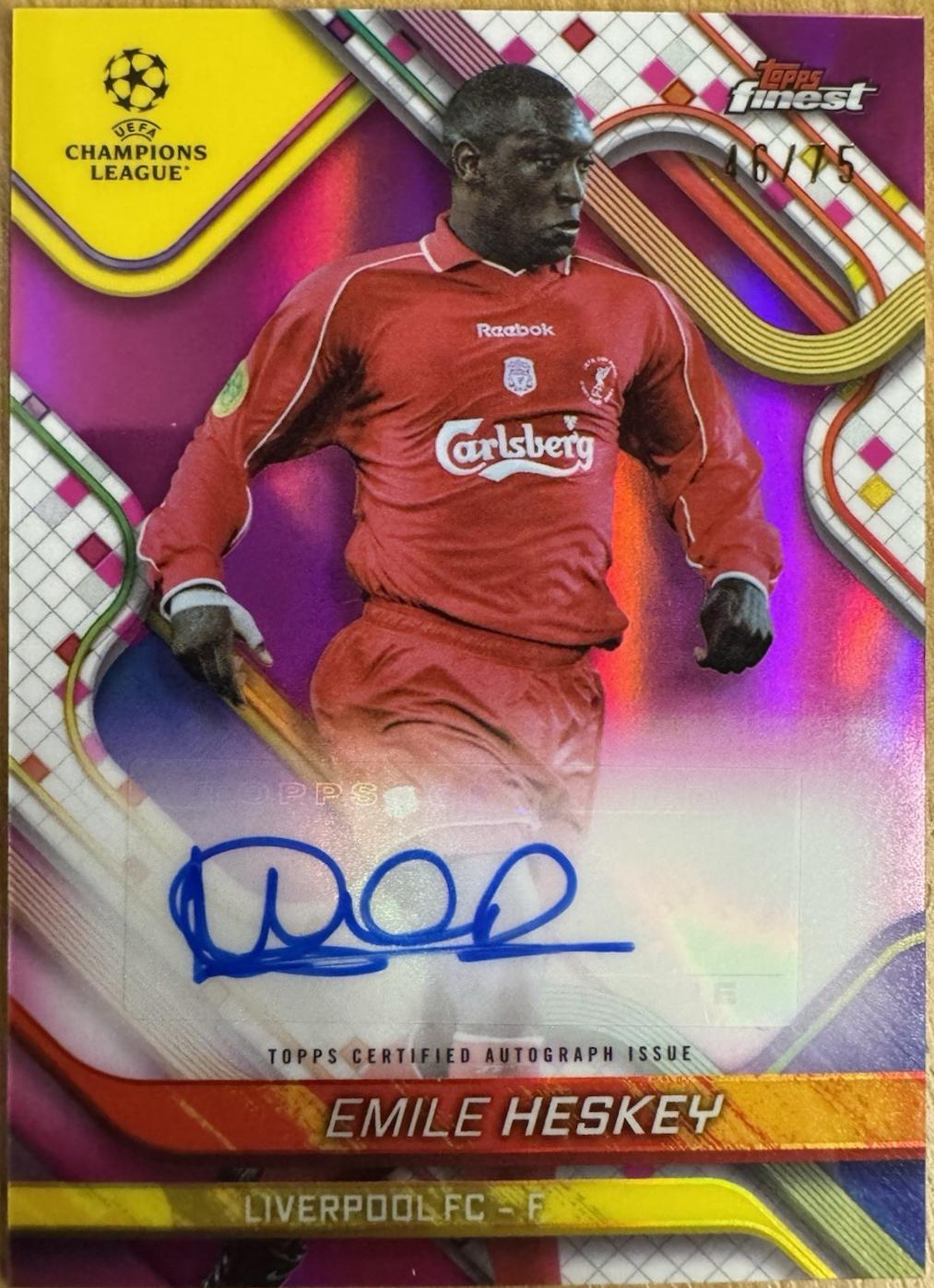 Emile Heskey [Magenta Refractor] #BA-HE