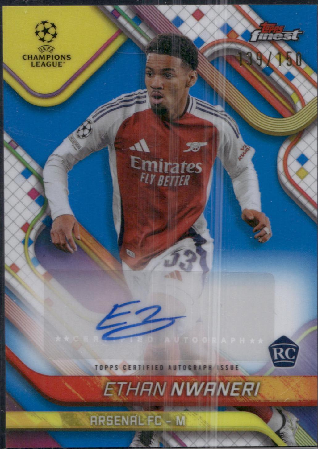 Ethan Nwaneri [Blue Refractor] #BA-ET