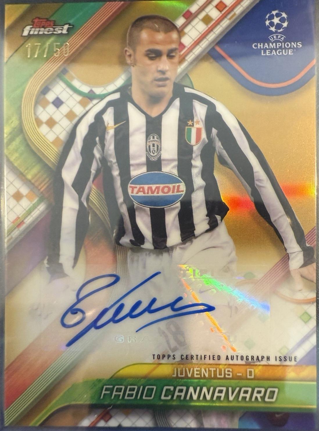 Fabio Cannavaro [Gold Refractor] #BA-FA