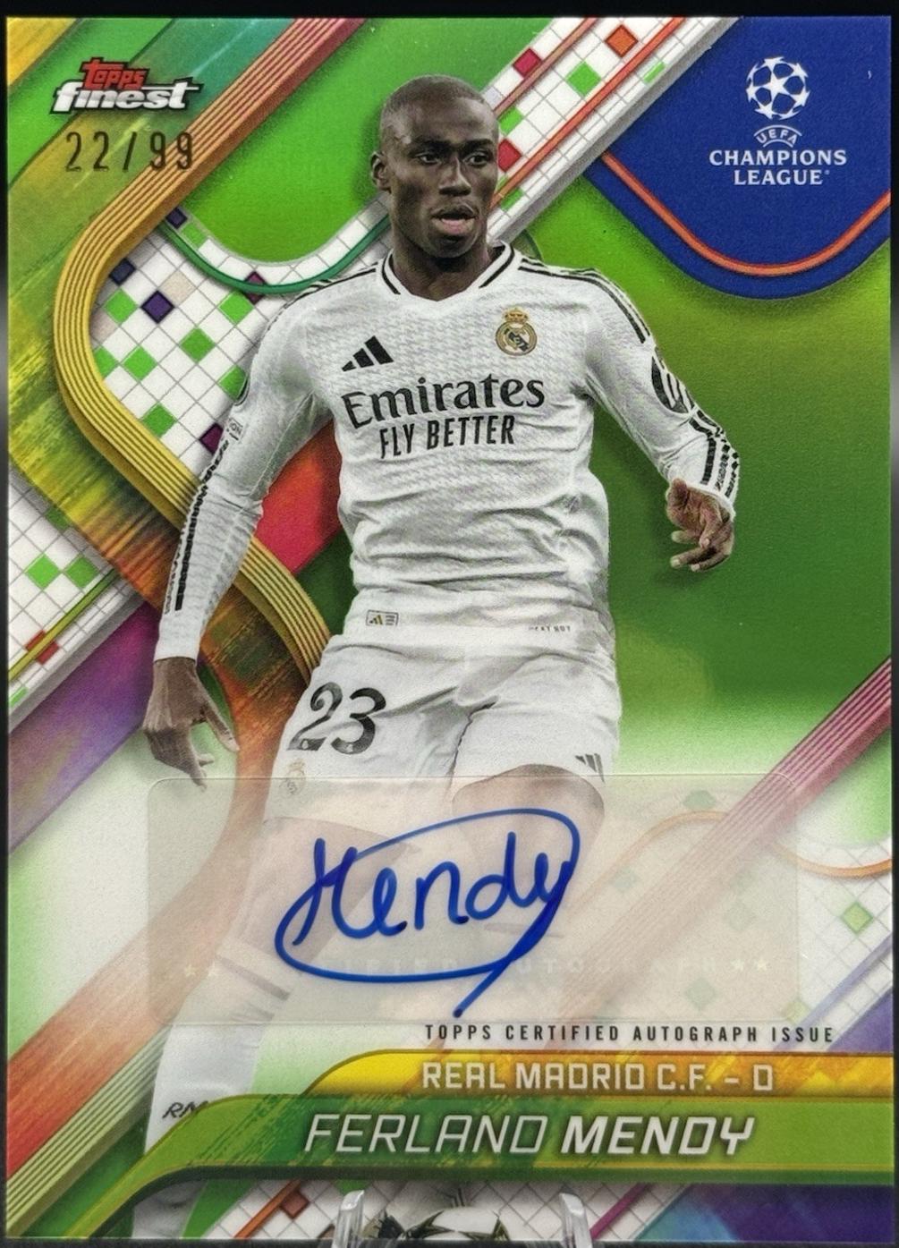 Ferland Mendy [Neon Green Refractor] #BA-FM
