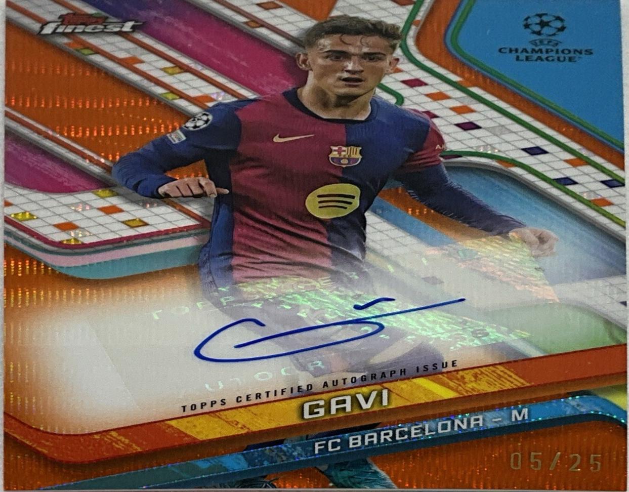 Gavi [Orange Wave Refractor] #BA-GA
