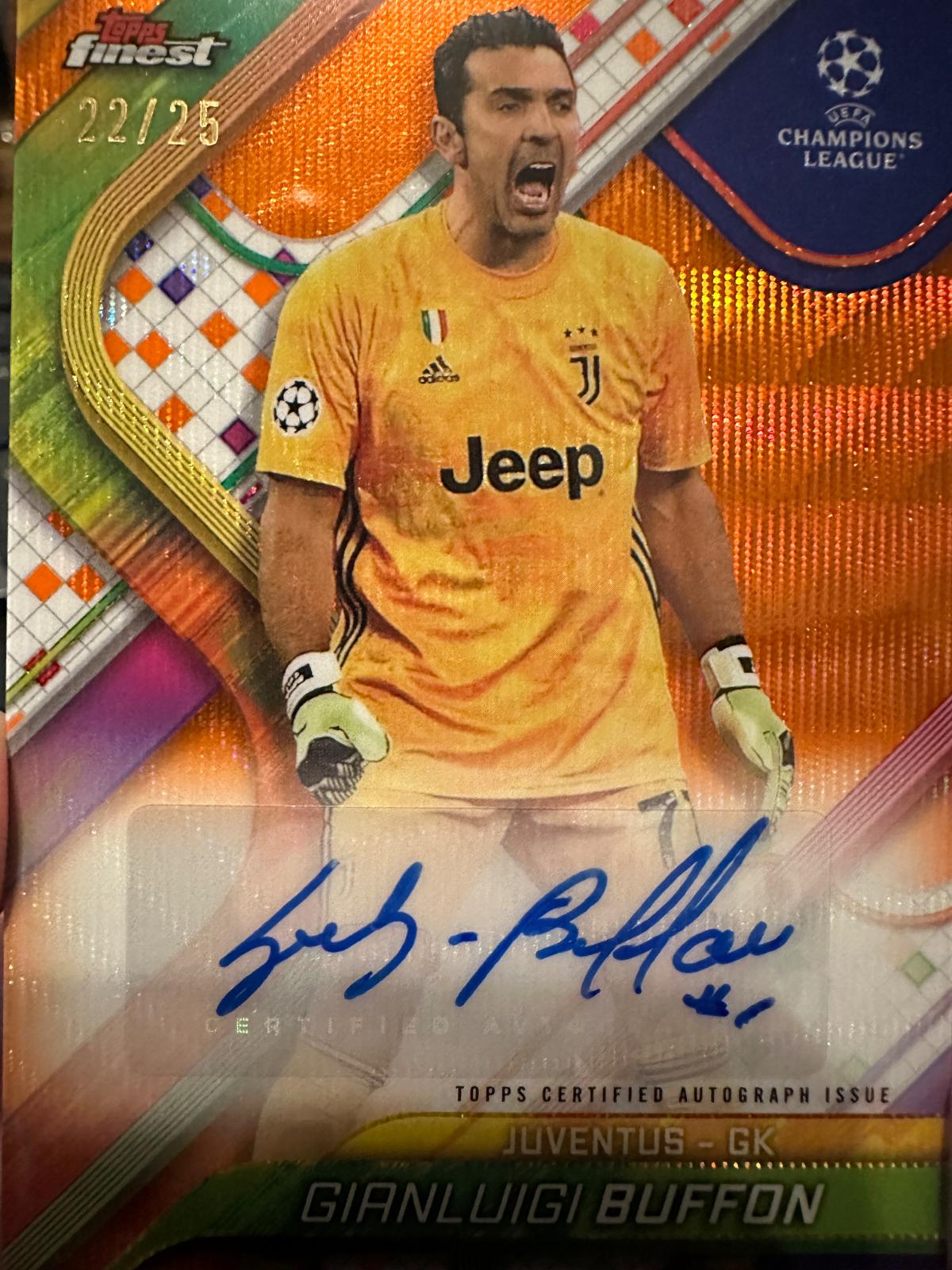 Gianluigi Buffon [Orange Wave Refractor] #BA-GG