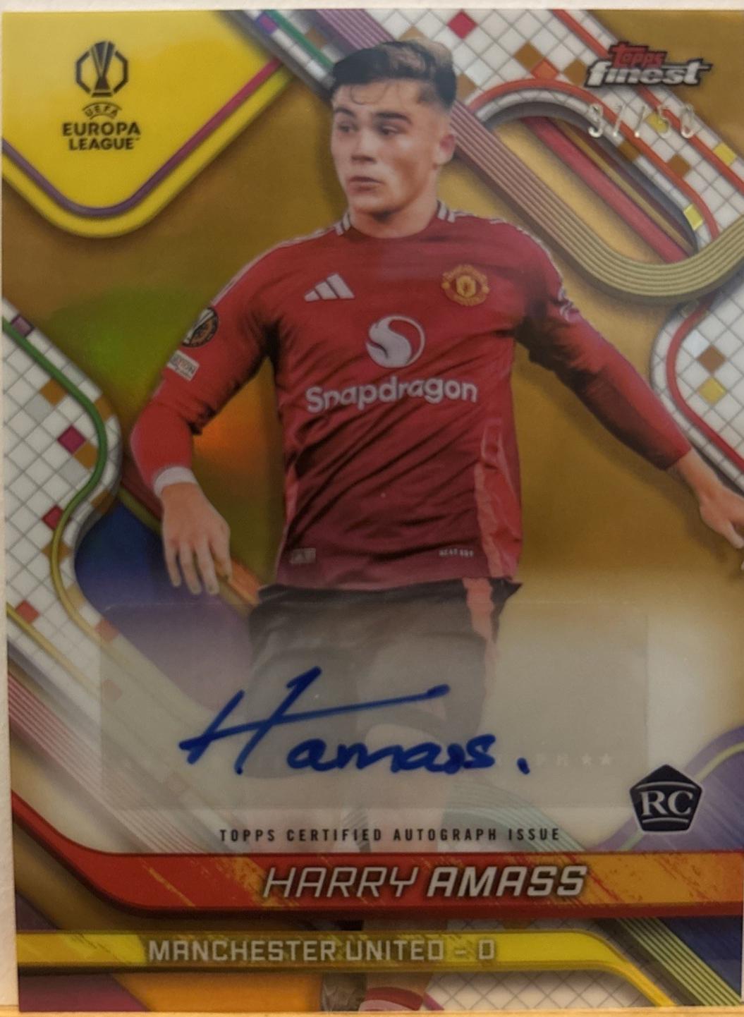 Harry Amass [Gold Refractor] #BA-HA