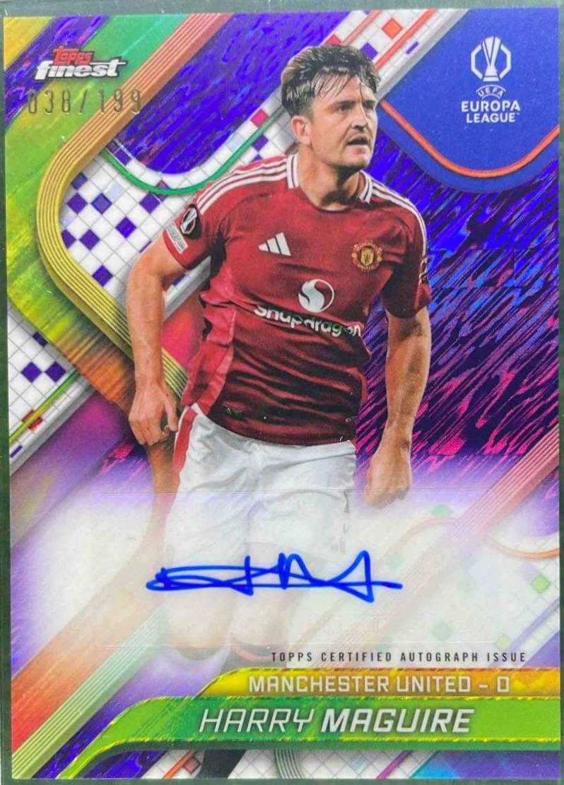 Harry Maguire [Purple Shimmer Refractor] #BA-HM