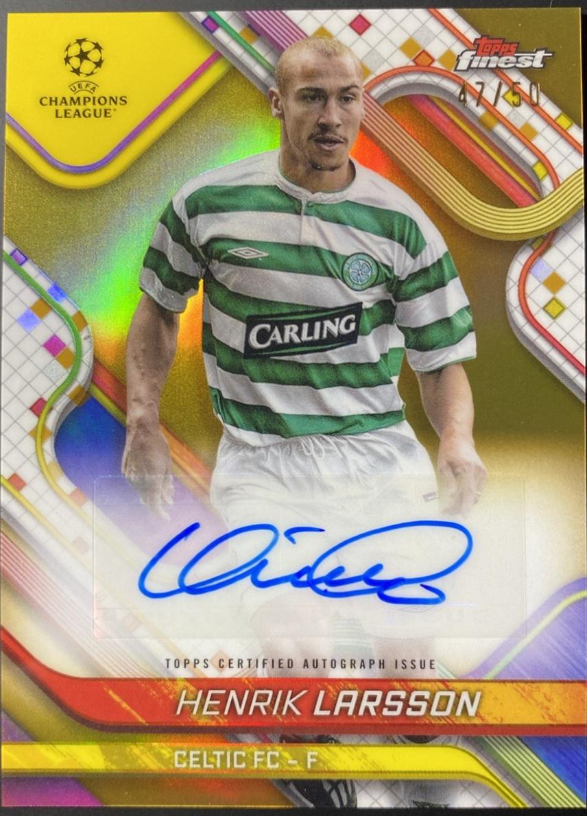 Henrik Larsson [Gold Refractor] #BA-HL
