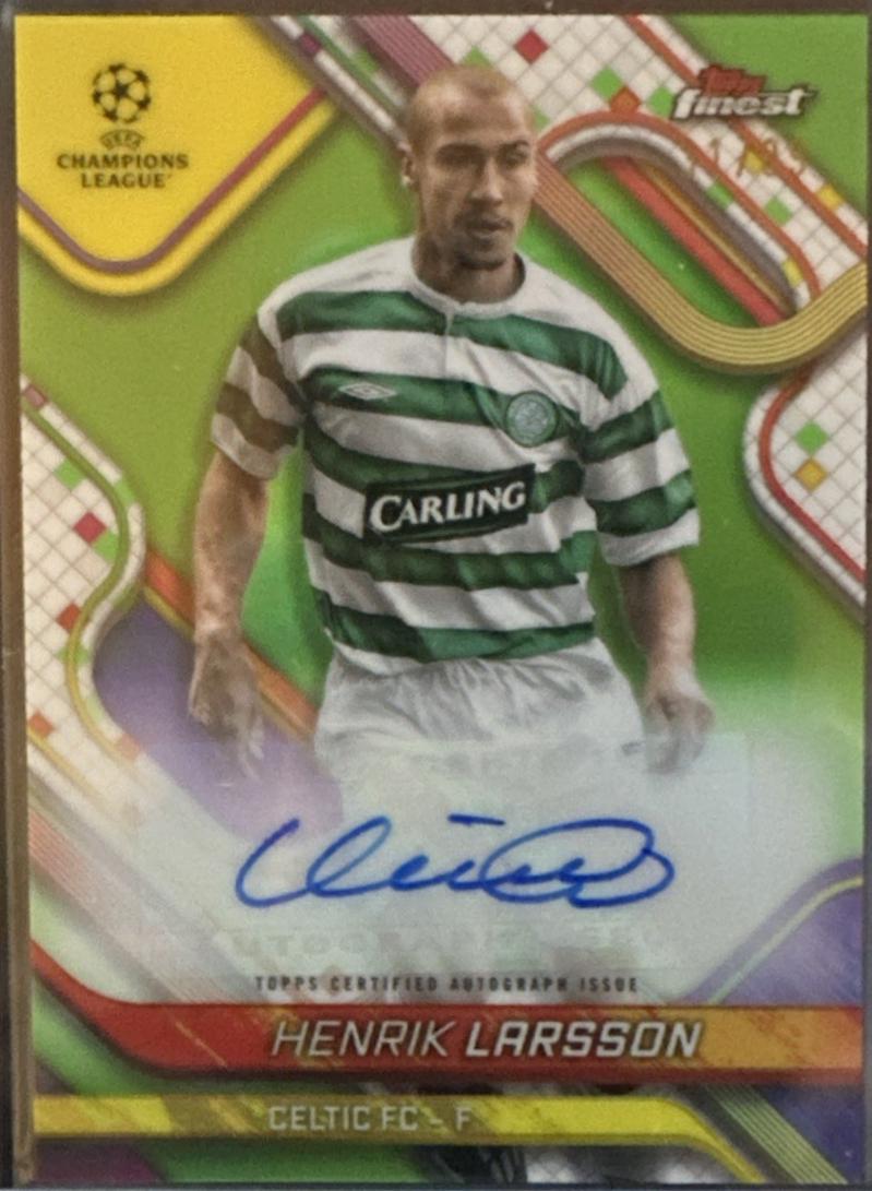 Henrik Larsson [Neon Green Wave Refractor] #BA-HL