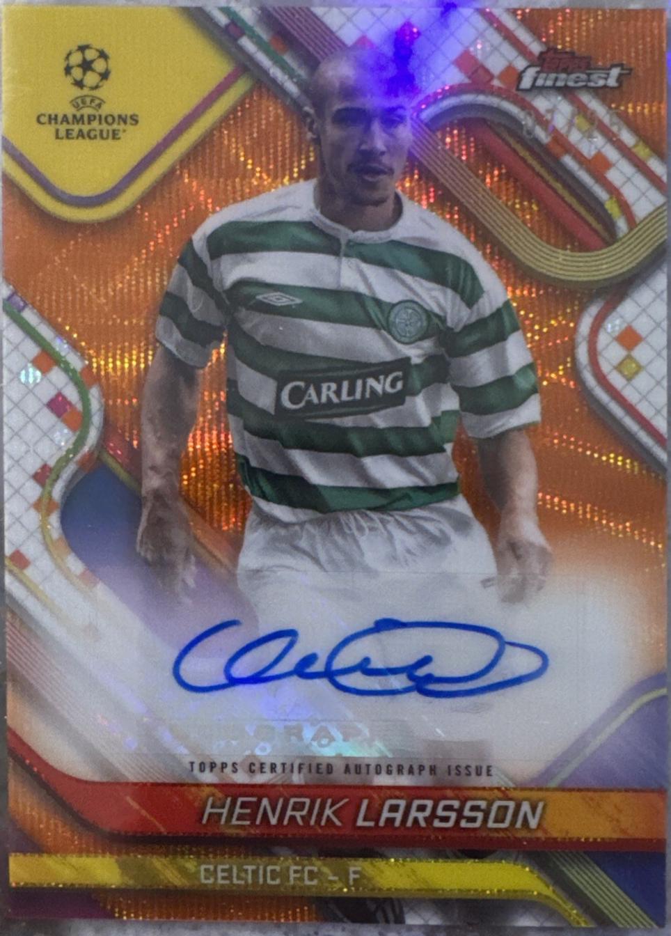 Henrik Larsson [Orange Refractor] #BA-HL