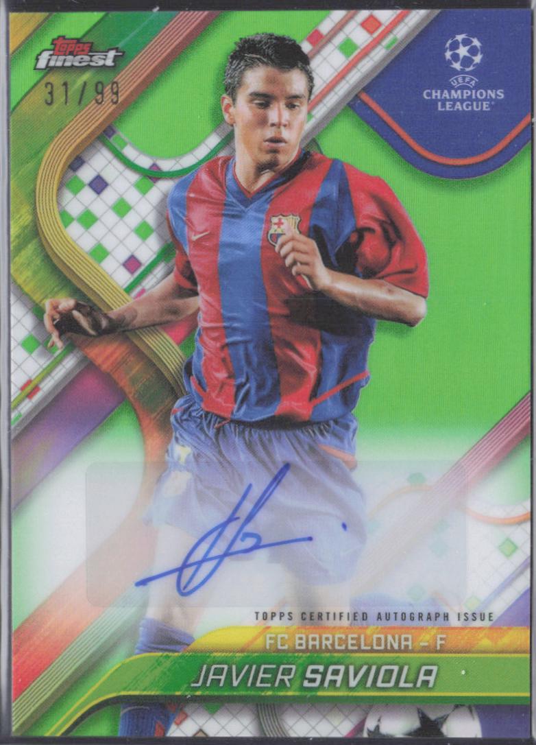 Javier Saviola [Neon Green Refractor] #BA-JS