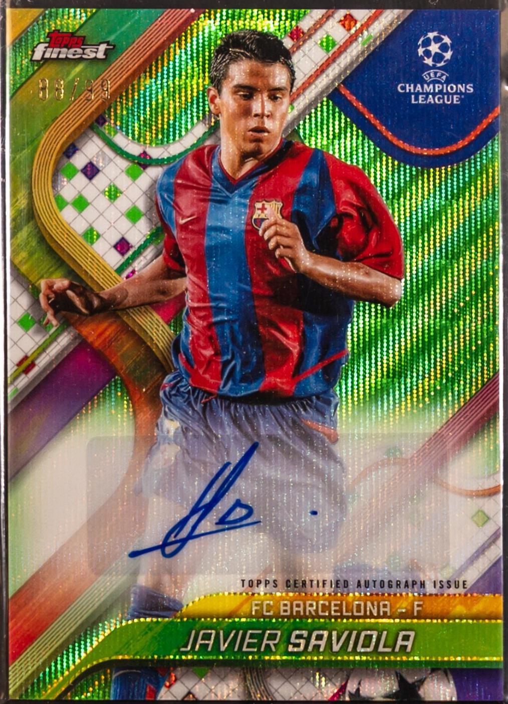 Javier Saviola [Neon Green Wave Refractor] #BA-JS