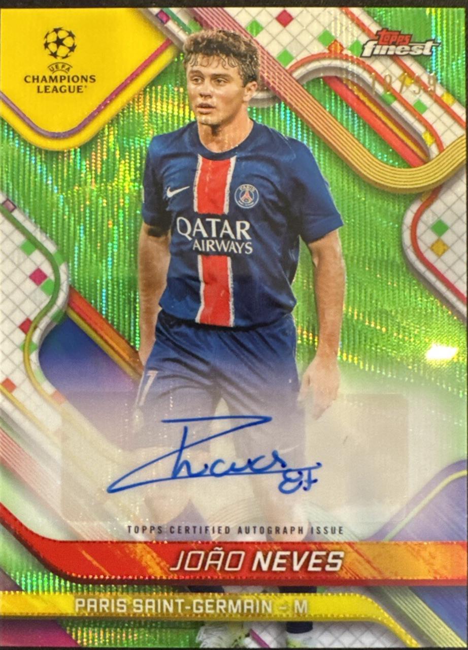 Joao Neves [Neon Green Refractor] #BA-JN