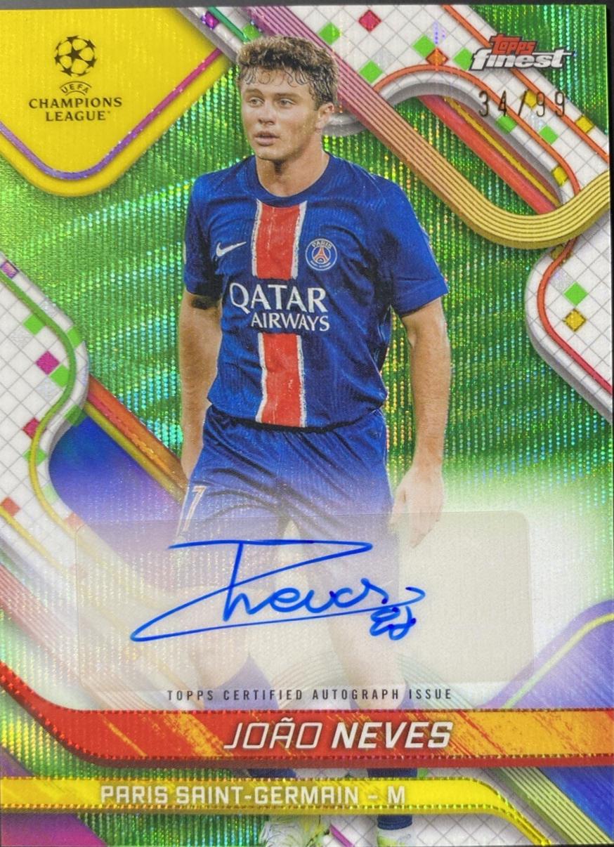 Joao Neves [Neon Green Wave Refractor] #BA-JN