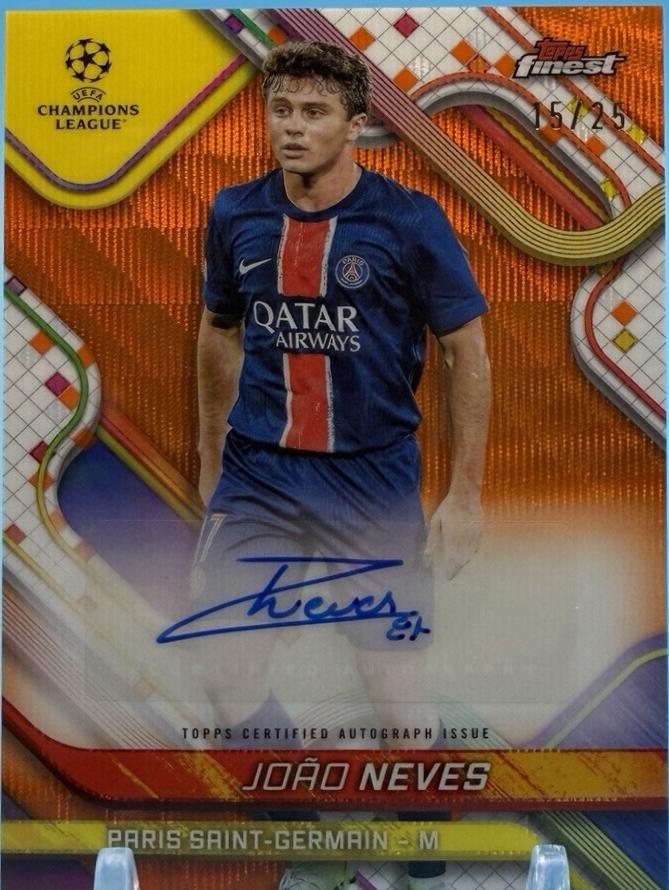 Joao Neves [Orange Wave Refractor] #BA-JN