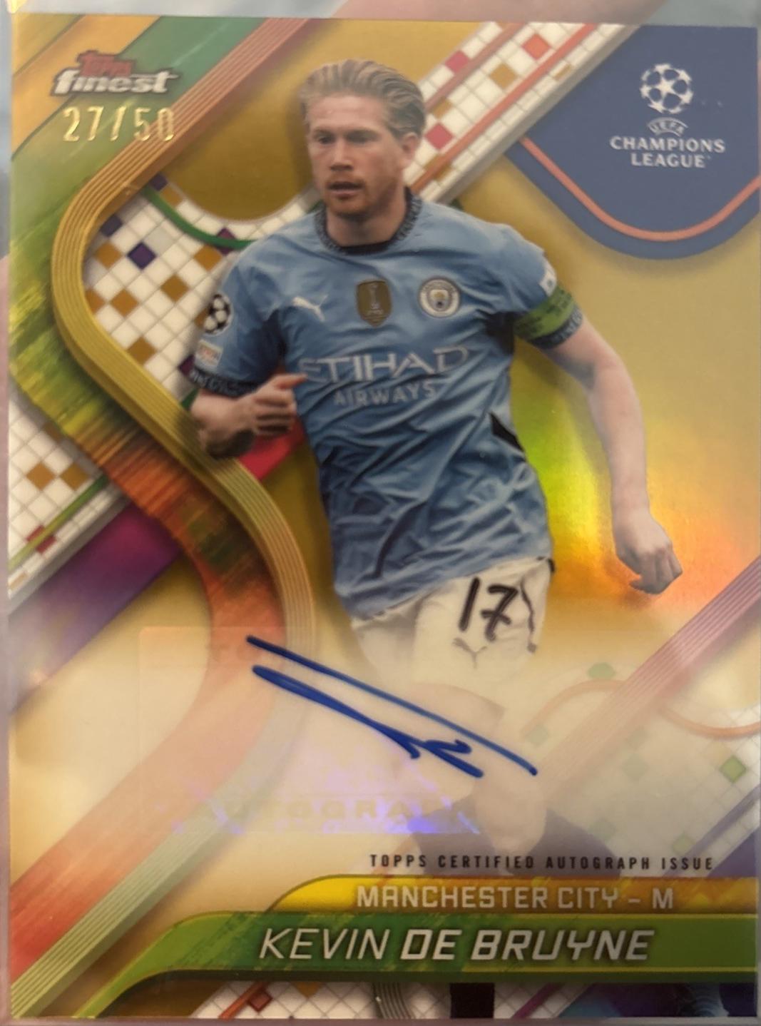 Kevin De Bruyne [Gold Refractor] #BA-KD