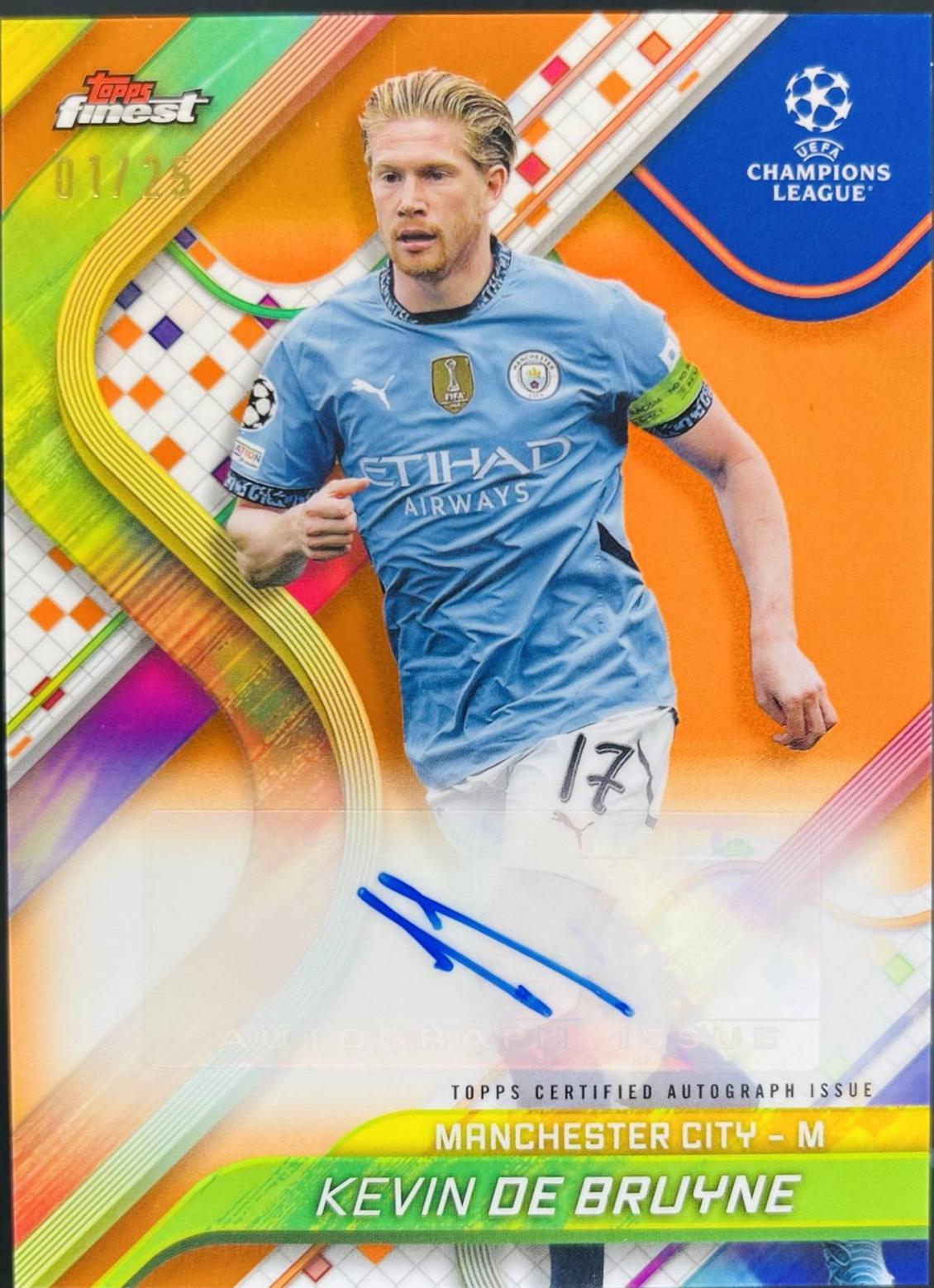 Kevin De Bruyne [Orange Refractor] #BA-KD
