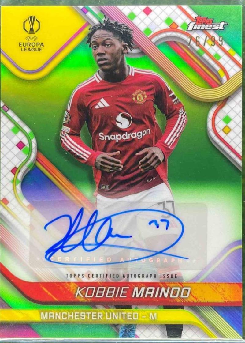 Kobbie Mainoo [Neon Green Refractor] #BA-KB
