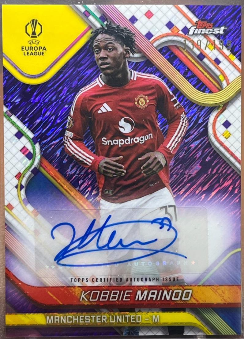 Kobbie Mainoo [Purple Shimmer Refractor] #BA-KB