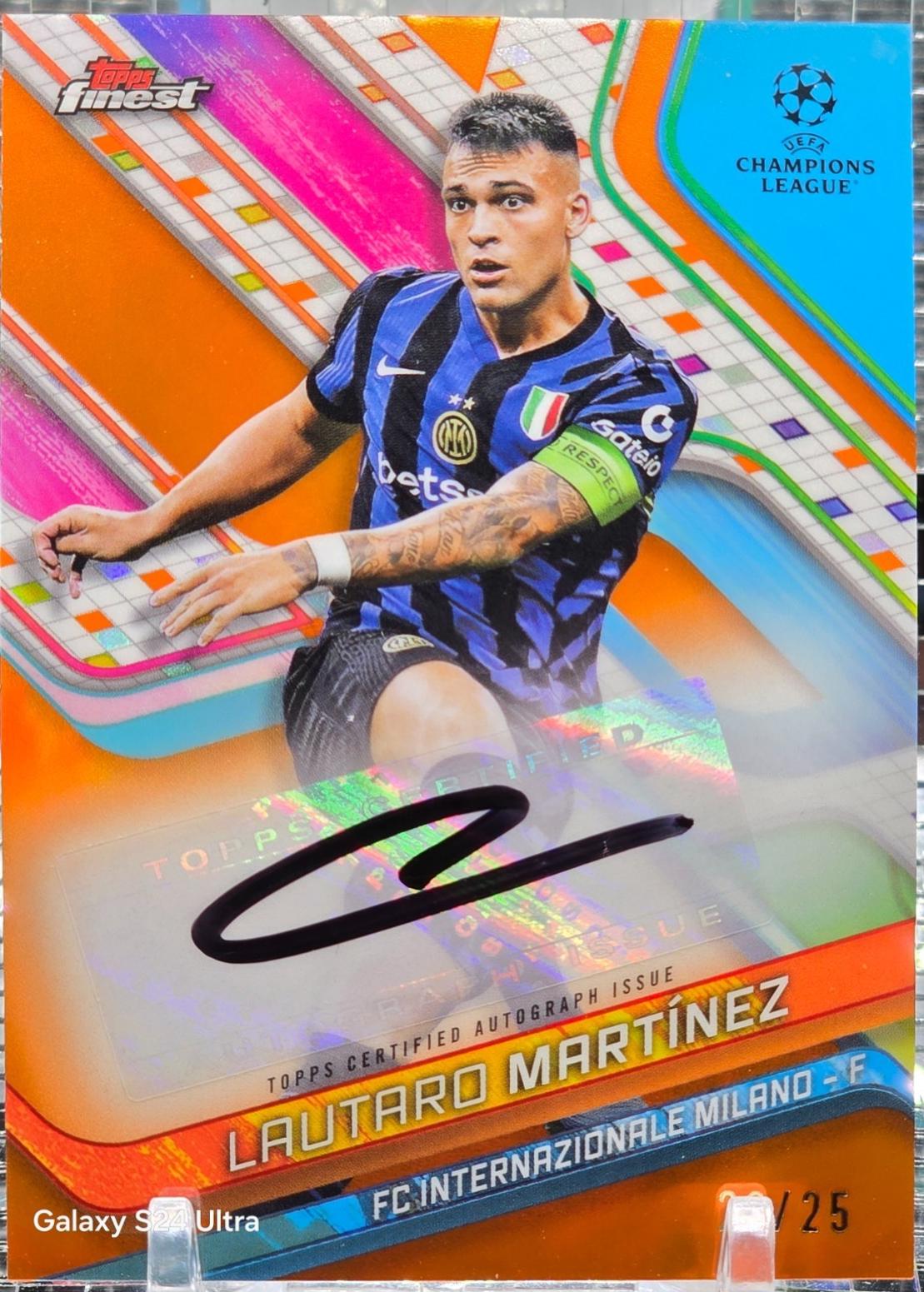 Lautaro Martinez [Orange Refractor] #BA-LA