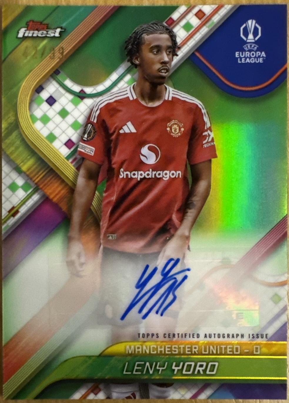 Leny Yoro [Neon Green Refractor] #BA-LY