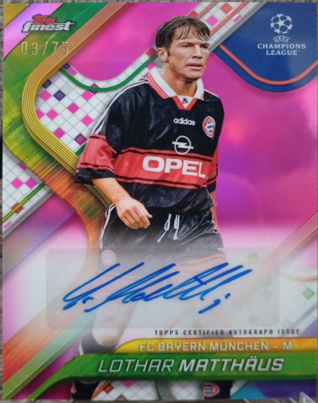 Lothar Matthaus [Magenta Refractor] #BA-LO