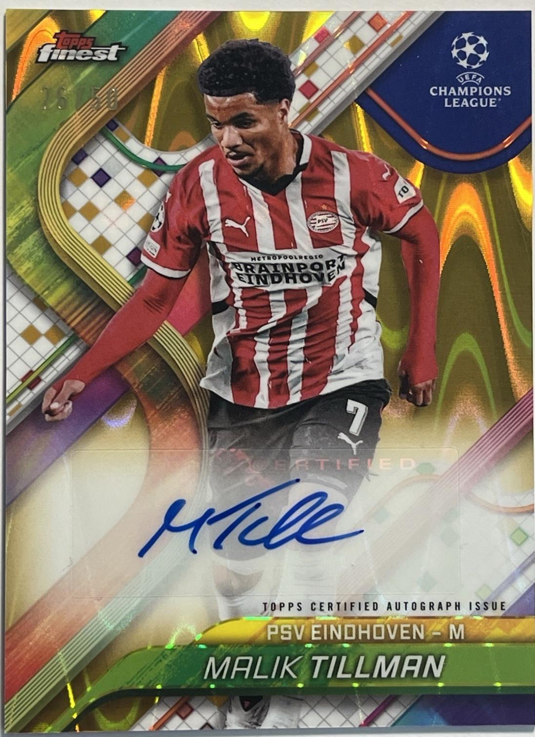 Malik Tillman [Gold Refractor] #BA-MK