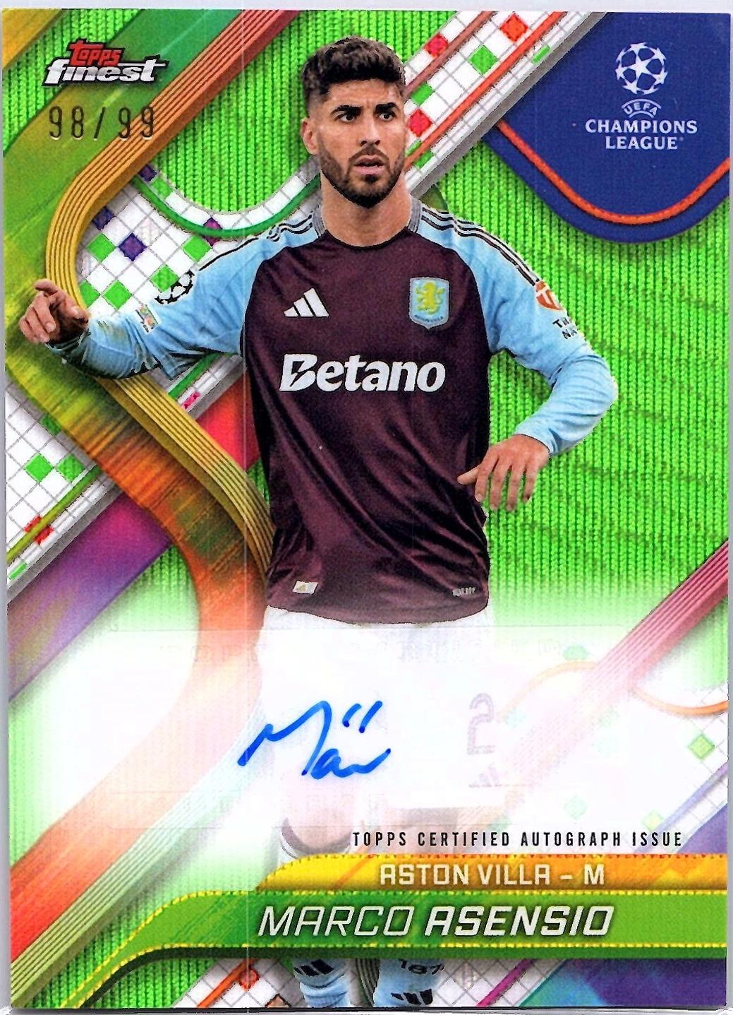 Marco Asensio [Neon Green Wave Refractor] #BA-MA