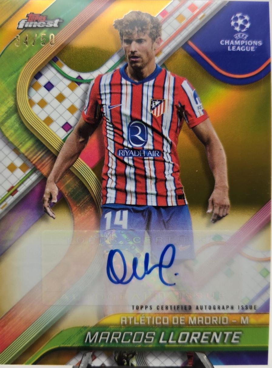 Marcos Llorente [Gold Wave Refractor] #BA-LL