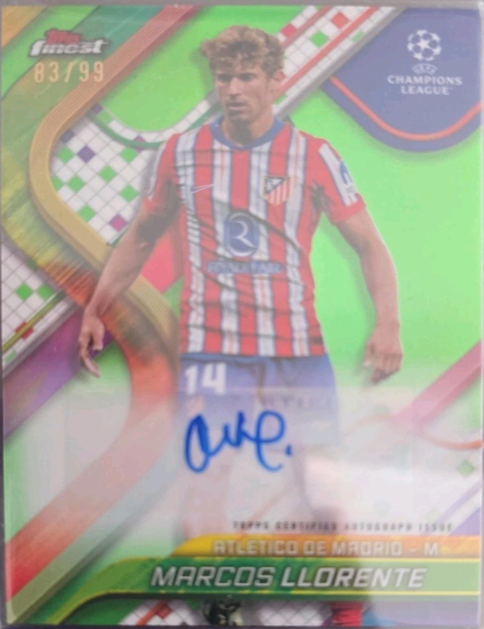 Marcos Llorente [Neon Green Wave Refractor] #BA-LL