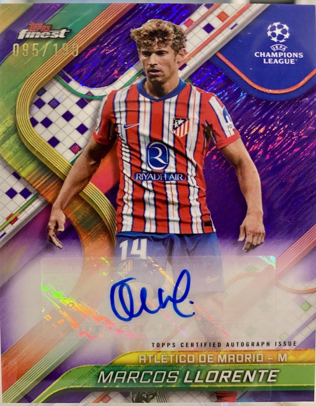 Marcos Llorente [Purple Shimmer Refractor] #BA-LL