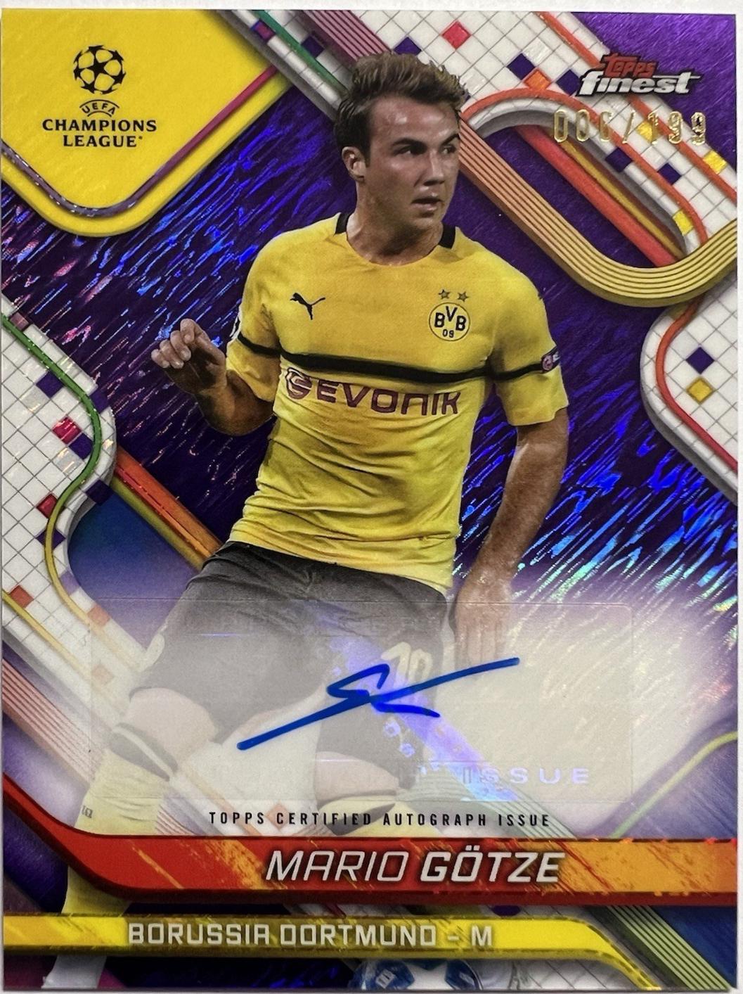 Mario Gotze [Purple Shimmer Refractor] #BA-TZ