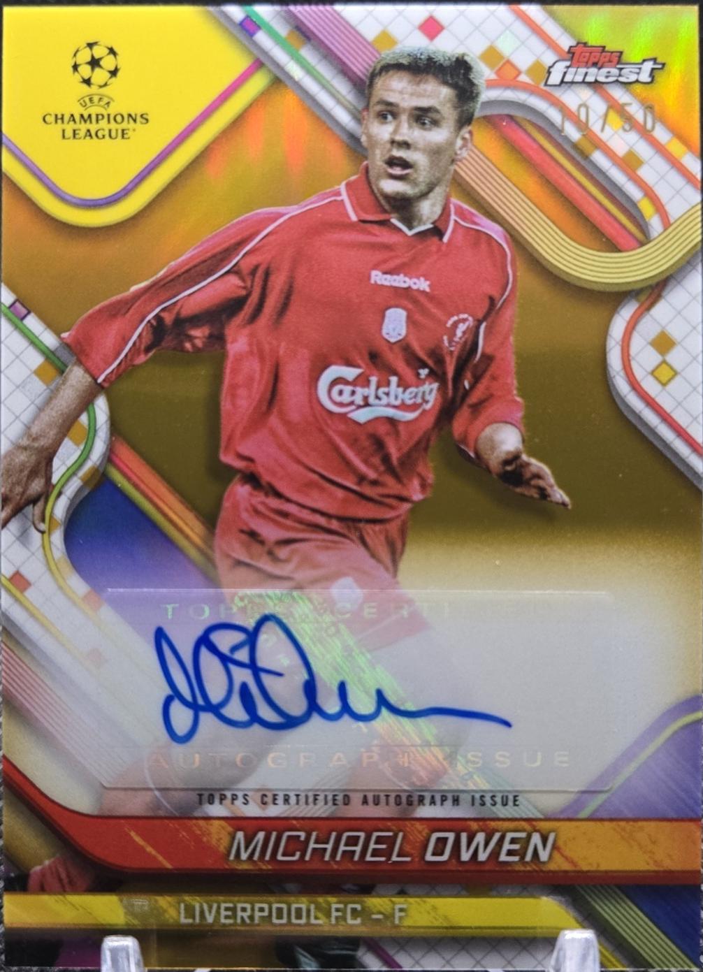 Michael Owen [Gold Refractor] #BA-MI