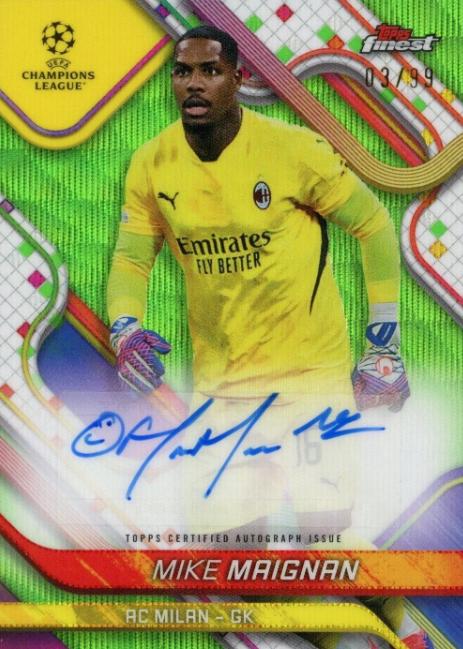 Mike Maignan [Neon Green Wave Refractor] #BA-AC