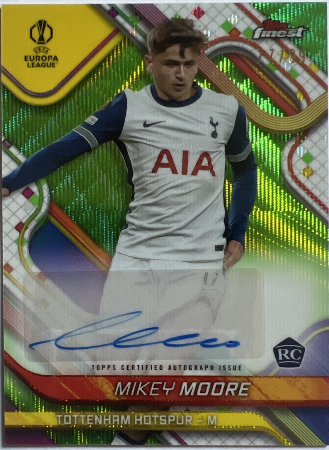 Mikey Moore [Neon Green Refractor] #BA-MM