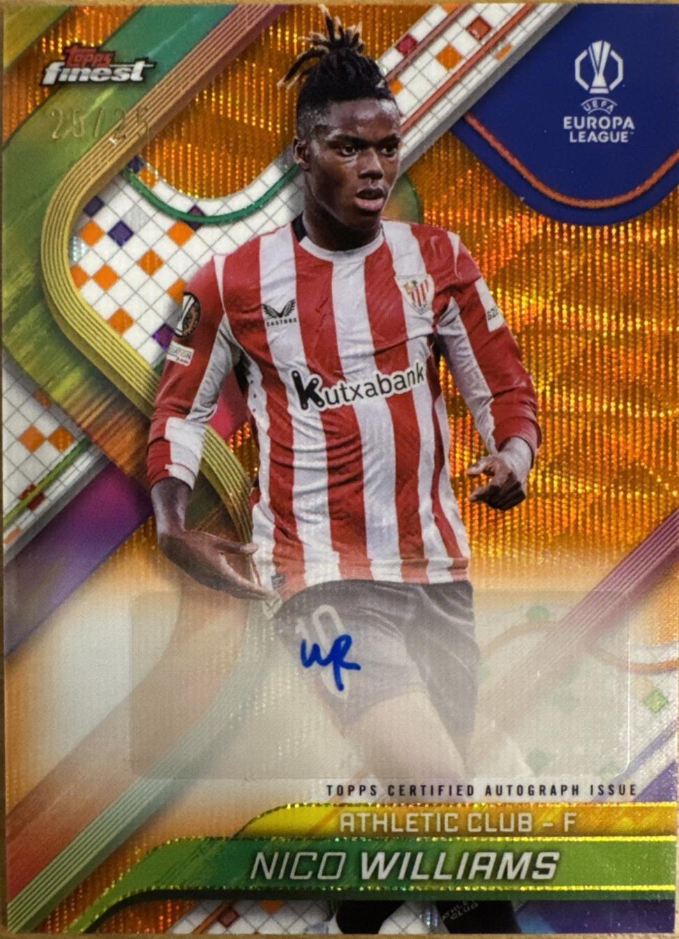 Nico Williams [Orange Wave Refractor] #BA-NW