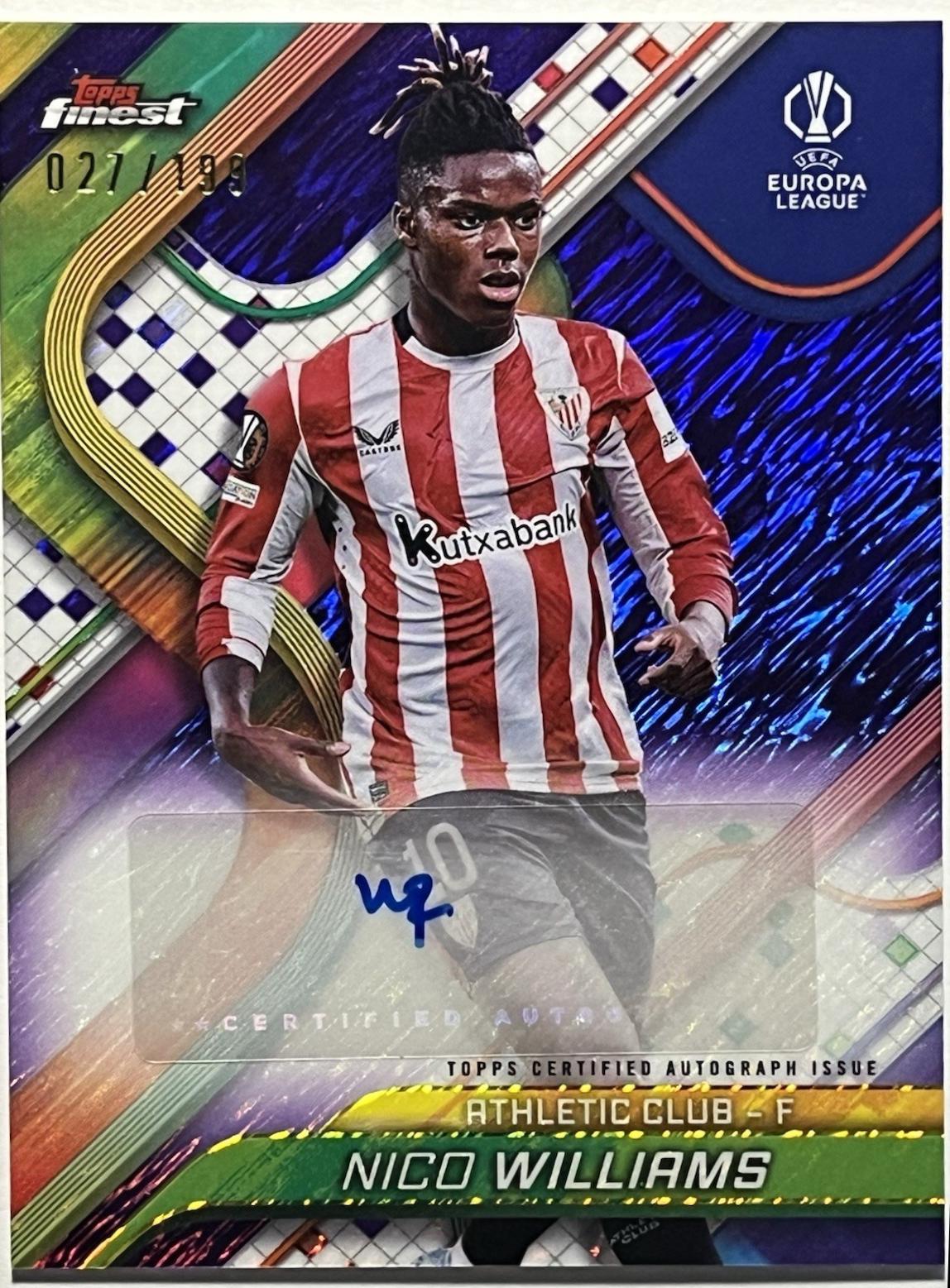 Nico Williams [Purple Shimmer Refractor] #BA-NW