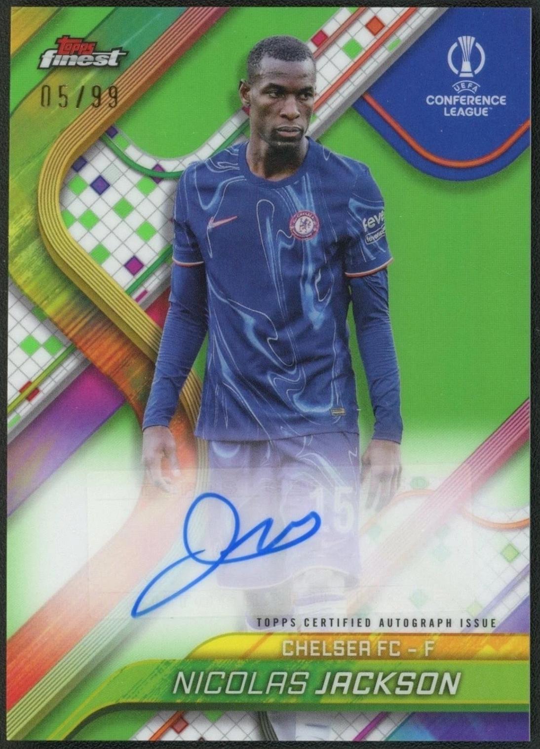 Nicolas Jackson [Neon Green Refractor] #BA-NJ