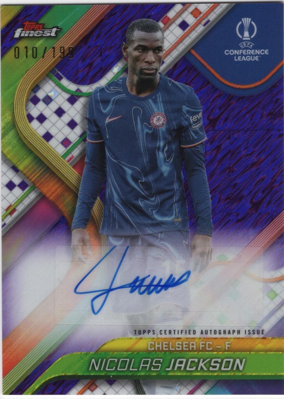 Nicolas Jackson [Purple Shimmer Refractor] #BA-NJ