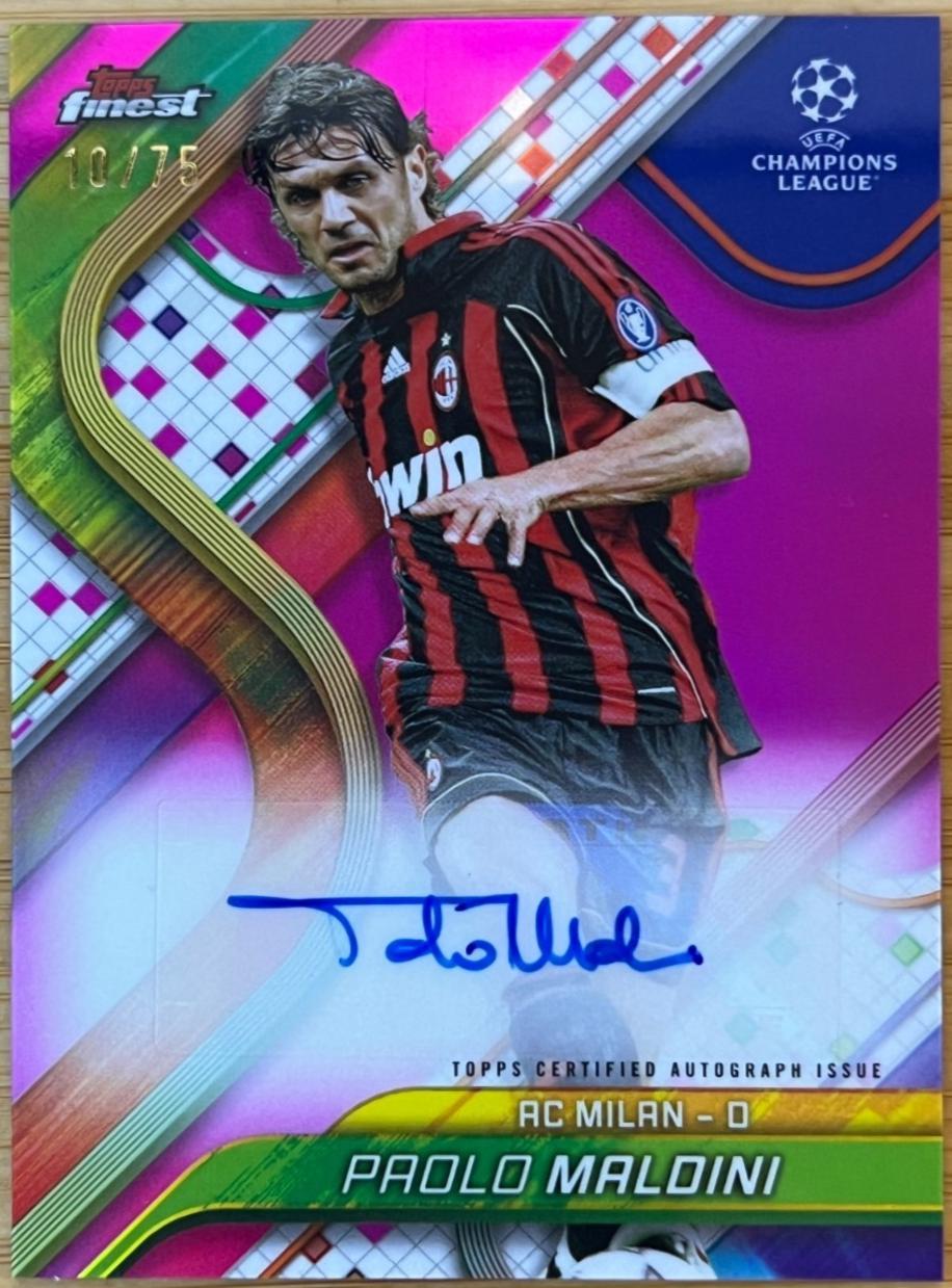 Paolo Maldini [Magenta Refractor] #BA-PM
