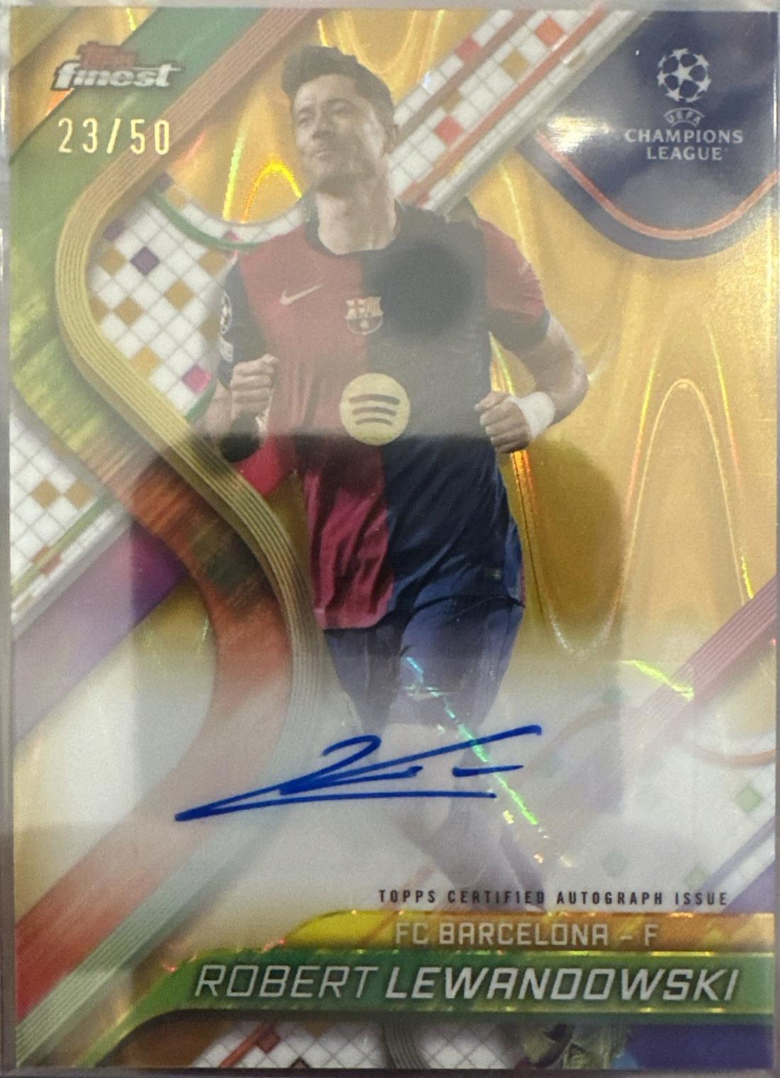 Robert Lewandowski [Gold Refractor] #BA-LW