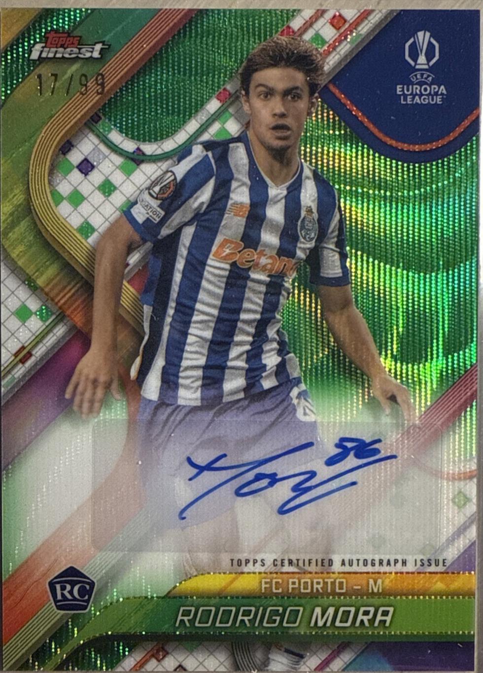 Rodrigo Mora [Neon Green Wave Refractor] #BA-RM