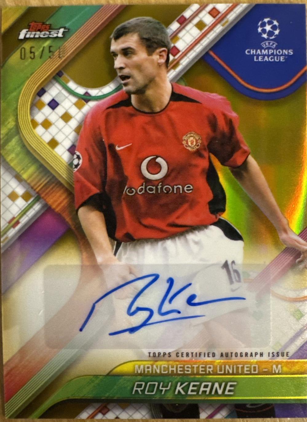 Roy Keane [Gold Refractor] #BA-MU